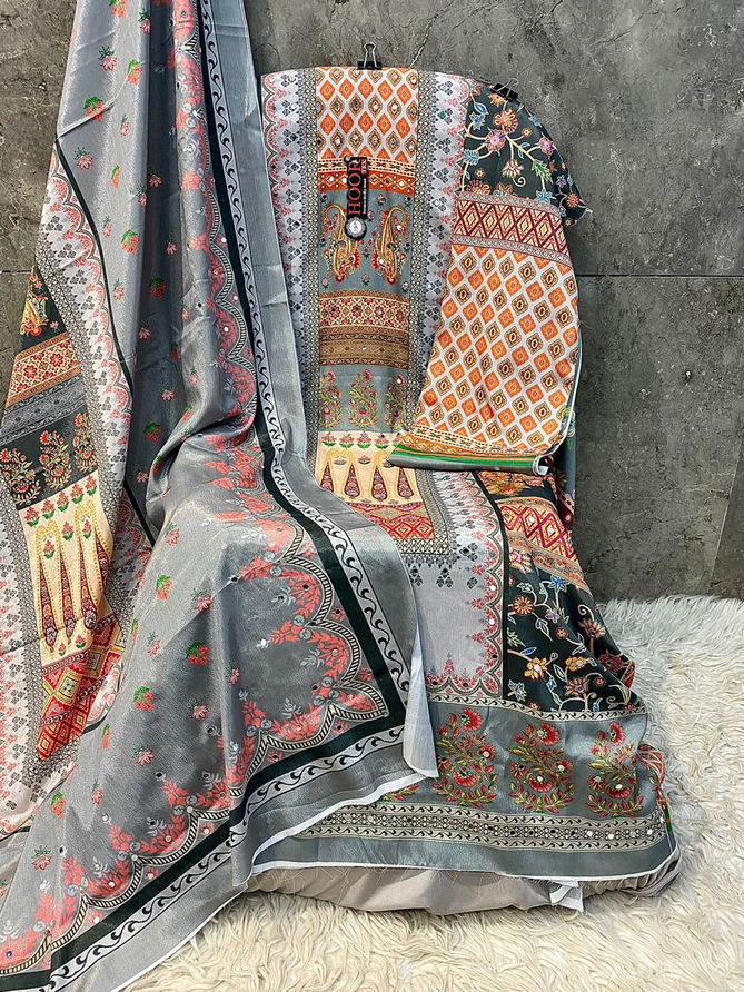 Hoor Tex H 347 Chinon Printed Wear Pakistani Salwar Suit Wholesale Price In Surat